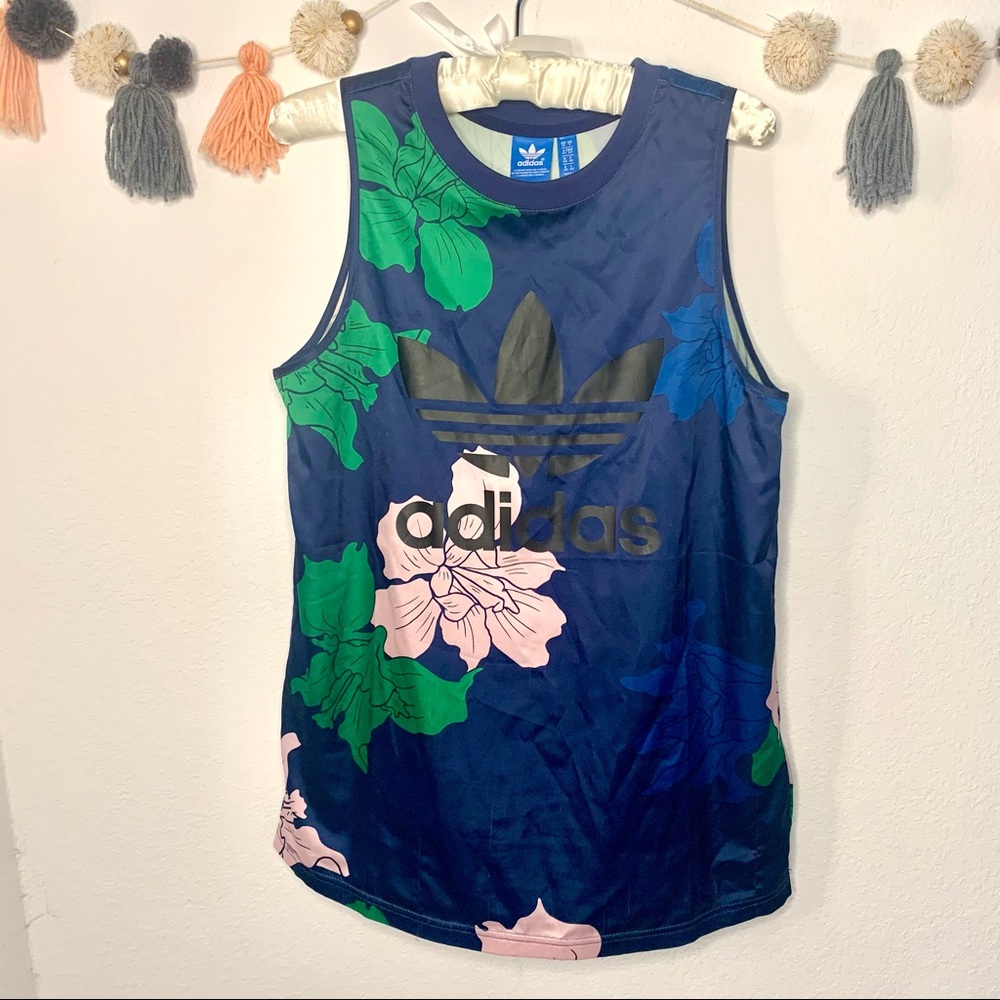 Adidas Originals Floral Engraving Tank Top